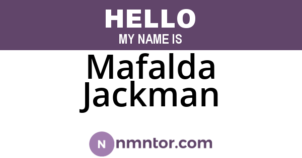Mafalda Jackman