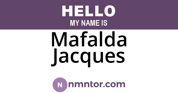 Mafalda Jacques