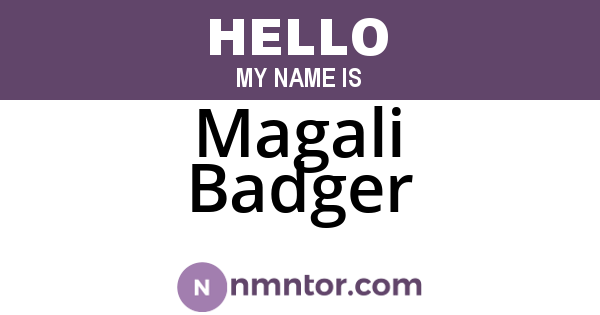 Magali Badger