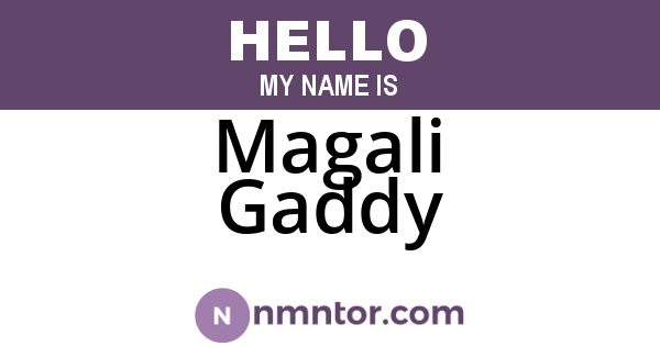 Magali Gaddy