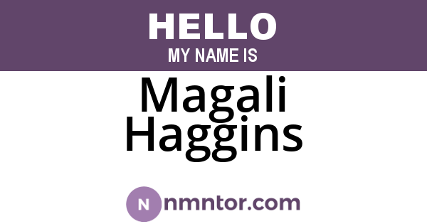 Magali Haggins