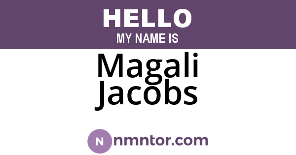 Magali Jacobs