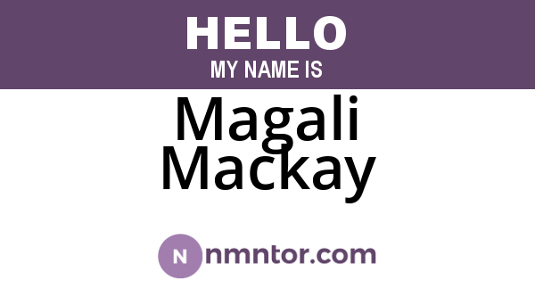 Magali Mackay