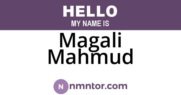 Magali Mahmud