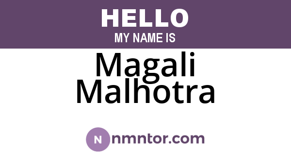 Magali Malhotra