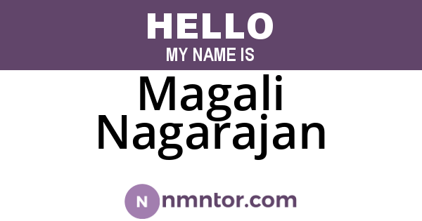 Magali Nagarajan