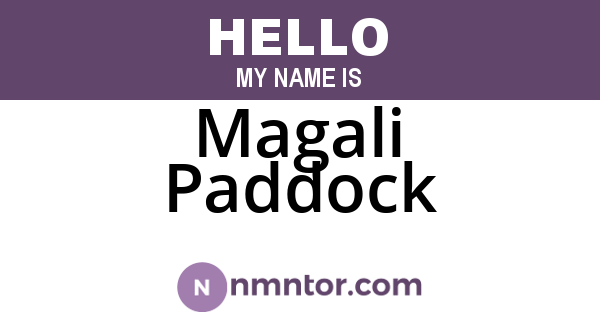 Magali Paddock