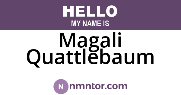 Magali Quattlebaum