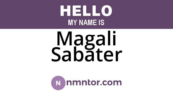 Magali Sabater