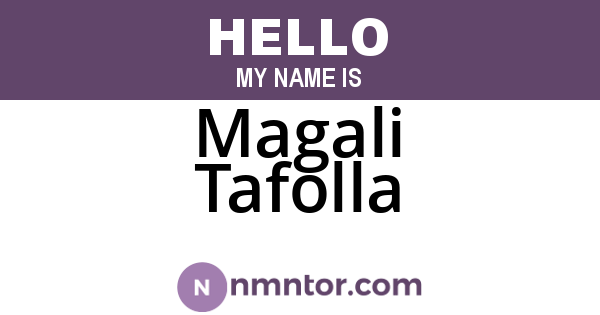 Magali Tafolla