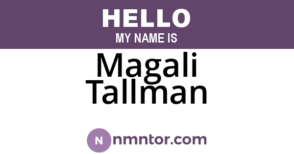 Magali Tallman