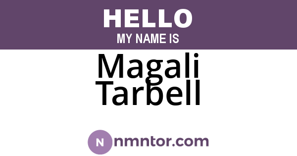 Magali Tarbell