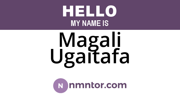 Magali Ugaitafa
