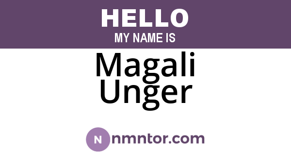 Magali Unger