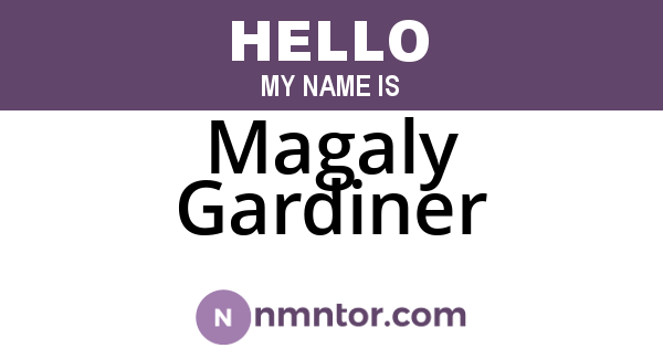 Magaly Gardiner