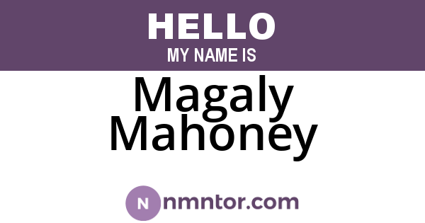 Magaly Mahoney