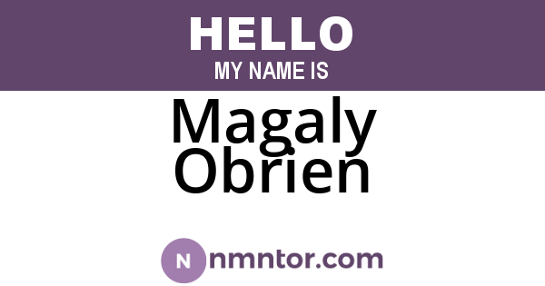 Magaly Obrien