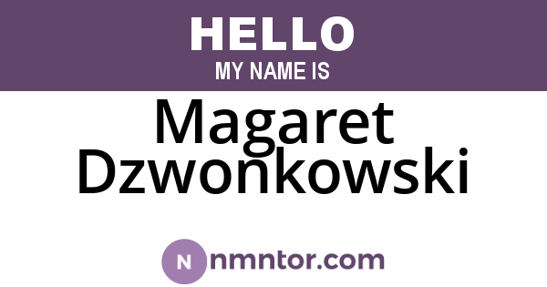 Magaret Dzwonkowski