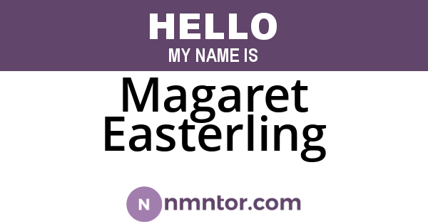 Magaret Easterling