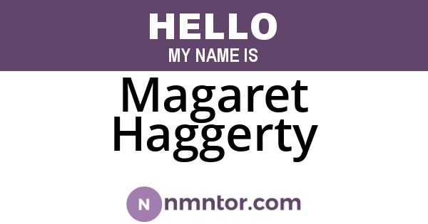 Magaret Haggerty