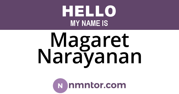 Magaret Narayanan