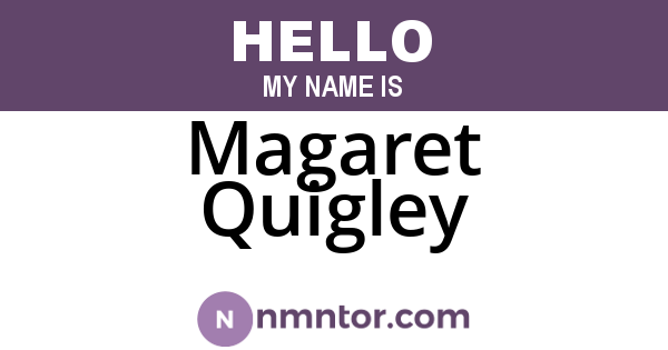 Magaret Quigley