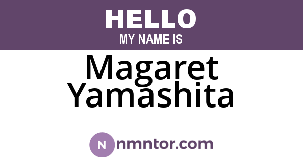 Magaret Yamashita