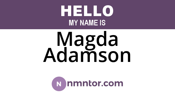 Magda Adamson
