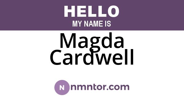 Magda Cardwell