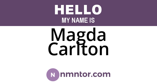 Magda Carlton