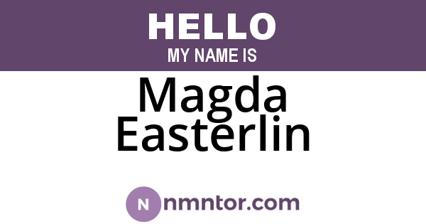 Magda Easterlin