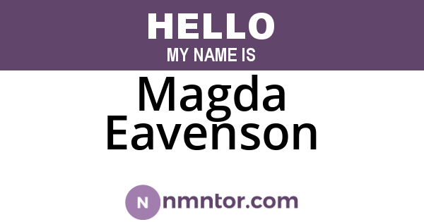 Magda Eavenson