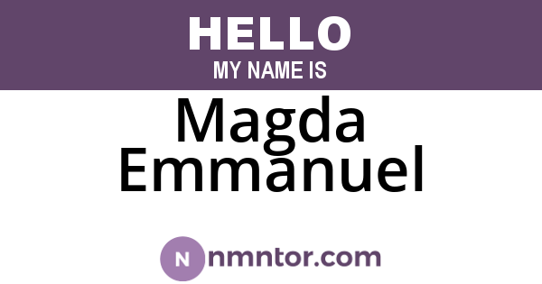 Magda Emmanuel