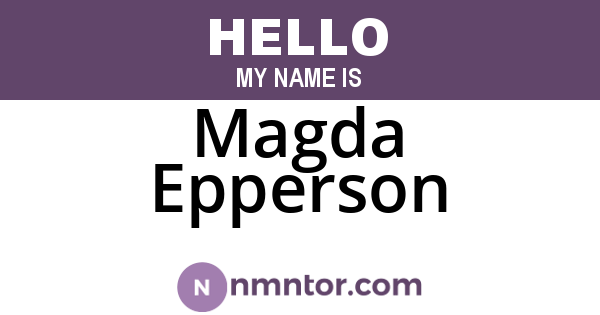 Magda Epperson