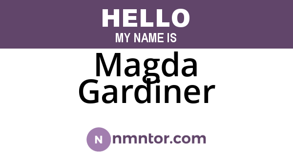 Magda Gardiner