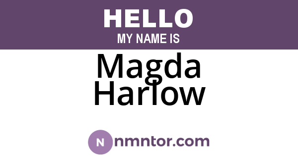 Magda Harlow