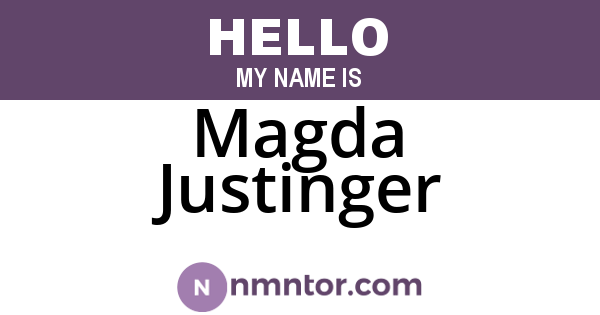 Magda Justinger