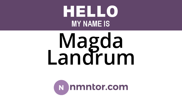 Magda Landrum