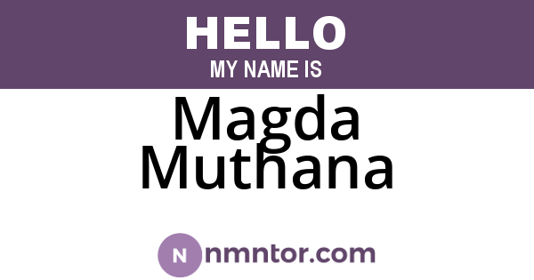 Magda Muthana