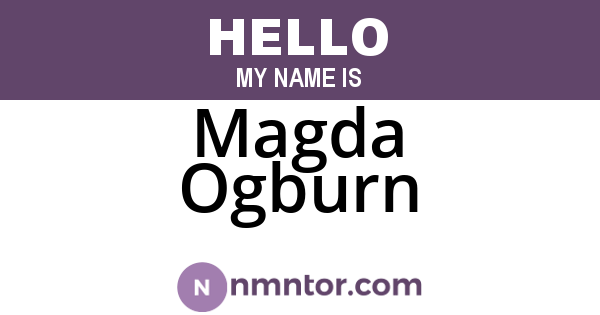 Magda Ogburn