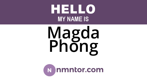 Magda Phong
