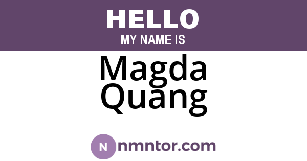 Magda Quang