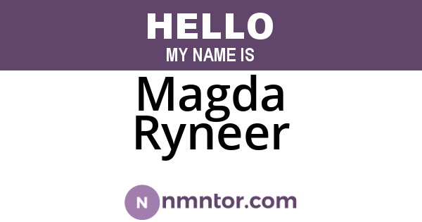 Magda Ryneer