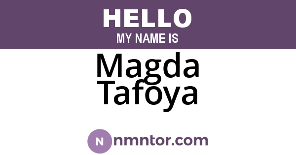 Magda Tafoya