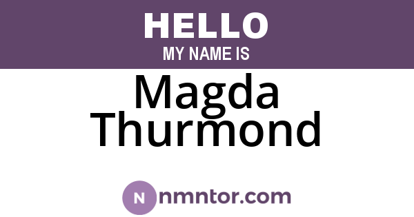Magda Thurmond
