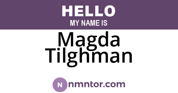 Magda Tilghman