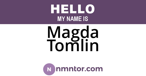 Magda Tomlin