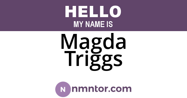 Magda Triggs