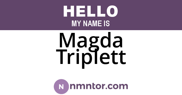 Magda Triplett