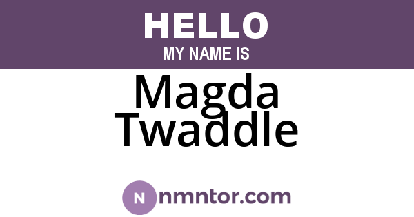 Magda Twaddle